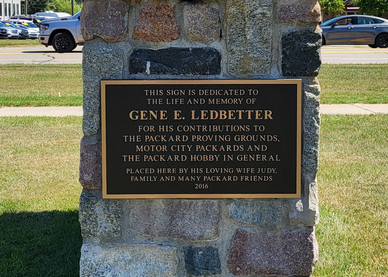 PPG Entrance Sign - Ledbetter Plaque